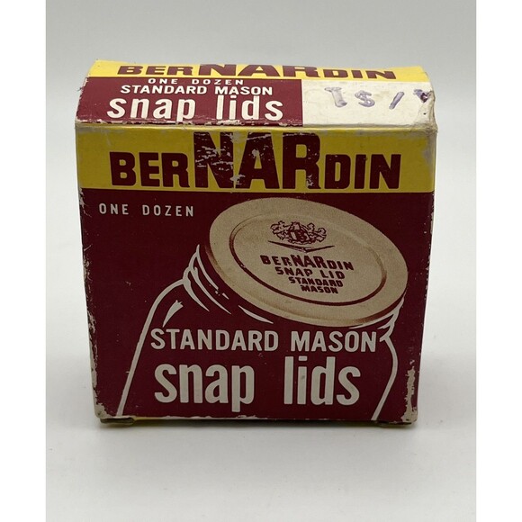 Vintage BERNARDIN Standard Mason Snap Lids  Indiana 7/12 Incomplete Set In Box - Picture 1 of 5